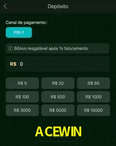 deposits ACEWIN